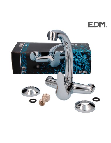 Grifo monomando de cocina caño alto empotrado...