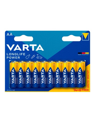 Pila alkalina longlife power aa - lr06 (blister 14+6 uds) ø14,5 x 50,5 mm