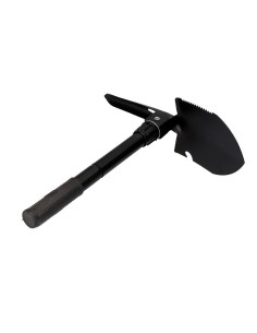 Mini pala plegable multifuncional de acero color negro 9,5x41,5cm