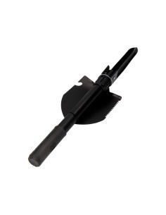 Mini pala plegable multifuncional de acero color negro 9,5x41,5cm 2