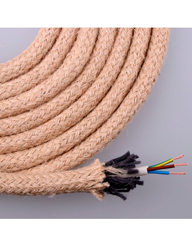 Cable de cuerda de yute redondo 3 g 0,75mm 20m euro/m
