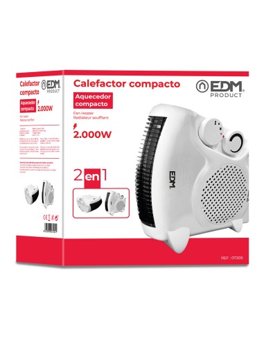 Calefactor compacto - modelo "2 en 1" -...