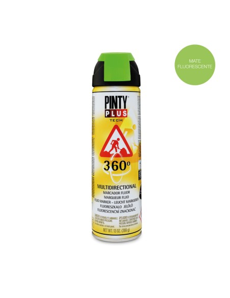 Pintura en spray pintyplus tech 650cc marcador 360° verde t136