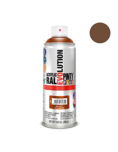 Pintura en spray pintyplus evolution 520 cc ral 8011 pardo nuez