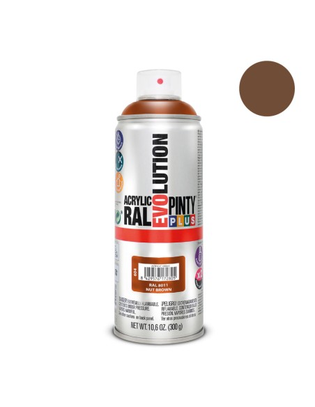 Pintura en spray pintyplus evolution 520 cc ral 8011 pardo nuez