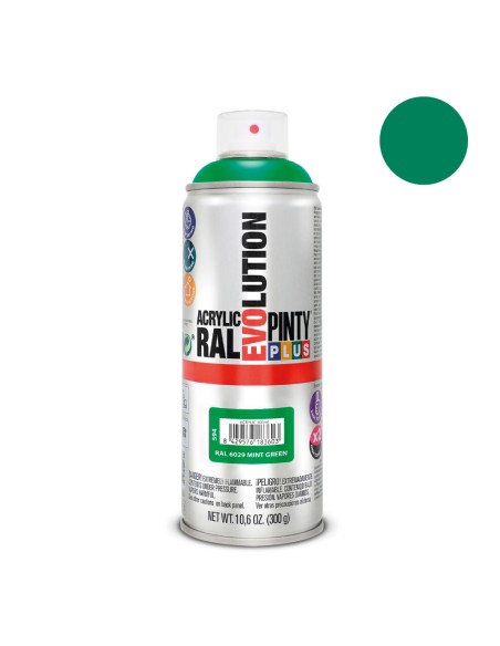 Pintura en spray pintyplus evolution 520 cc ral 6029 verde menta