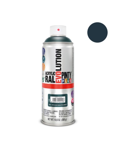 Pintura en spray pintyplus evolution 520 cc ral 7016 gris antracita