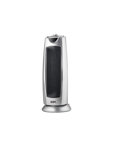 Calefactor de torre, ceramico, oscilante - modelo silver - 1000-2000w - edm
