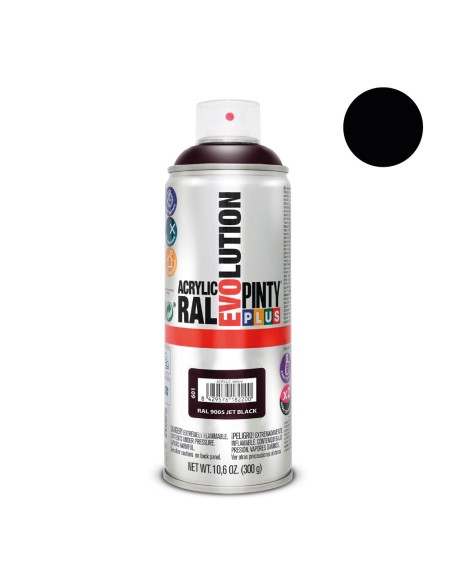 Pintura en spray pintyplus evolution 520 cc ral 9005 negro intenso