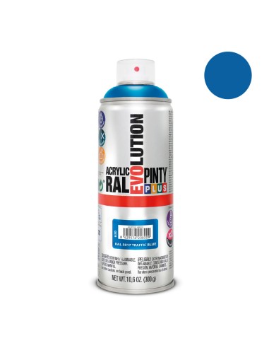 Pintura en spray pintyplus evolution 520 cc ral 5017 azul tráfico