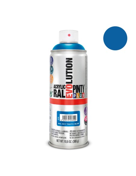 Pintura en spray pintyplus evolution 520 cc ral 5017 azul tráfico