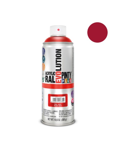 Pintura en spray pintyplus evolution 520 cc ral 3003 rojo rubí