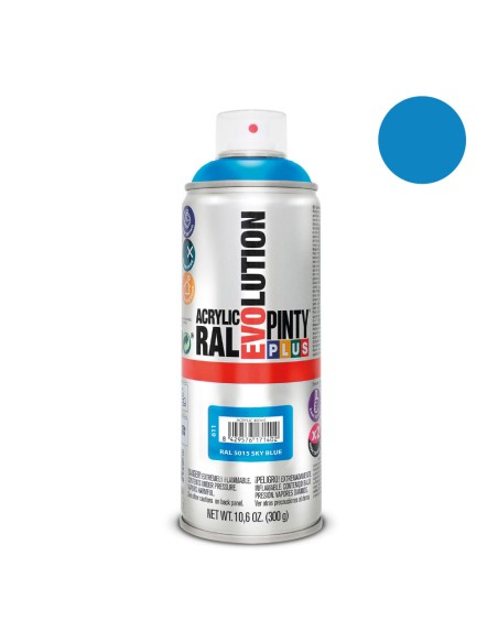 Pintura en spray pintyplus evolution 520 cc ral 5015 azul celeste