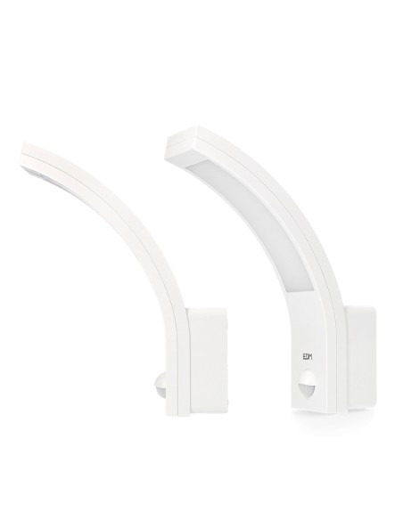Aplique led con sensor de movimiento 10 w 1654 lm 4000 k ip54 6,6 x 18,8 x 25 cm