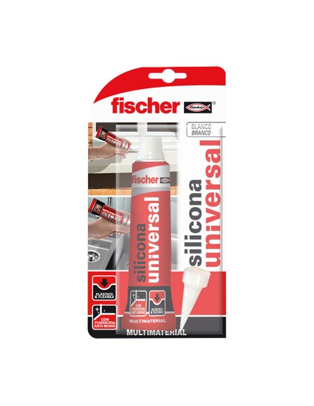 Silicona universal blanco 98718 fischer 50 ml
