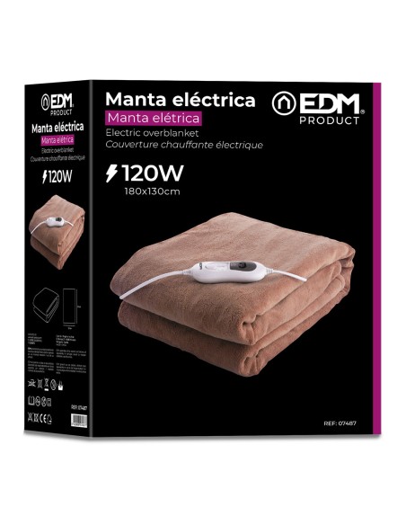Manta electrica 120w 180x130cm - edm