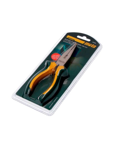 Alicates punta chata con corte 6 1/4"