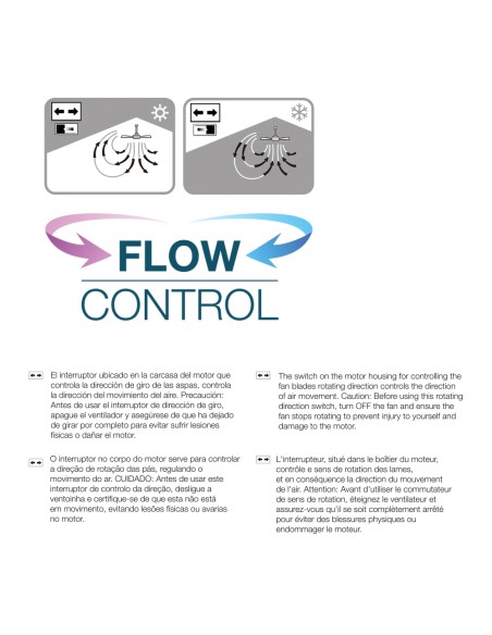 Ventilador de techo modelo aral. color blanco. potencia: 50w aspas: ø76cm edm