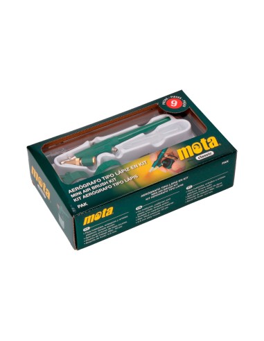 Aerografo tipo lapiz con accesorios pak. mota