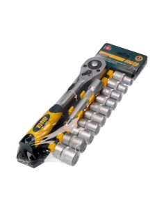 Juego (12 pcs.) de bocallaves y accesorios de 1/2" cromo vanadio ek610 mota