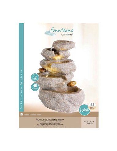 Fuente modelo roca para interior