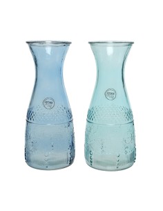 Botella de cristal con relieve ø10x25cm 1100ml colores/modelos surtidos