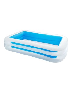 Piscina rectangular 2 aros 262x175x56cm 2 cámaras de aire. intex