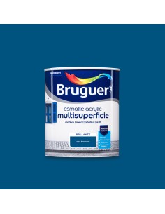 Esmalte acrilico multisuperficie azul luminoso brillante 0,750l 5057545 bruguer