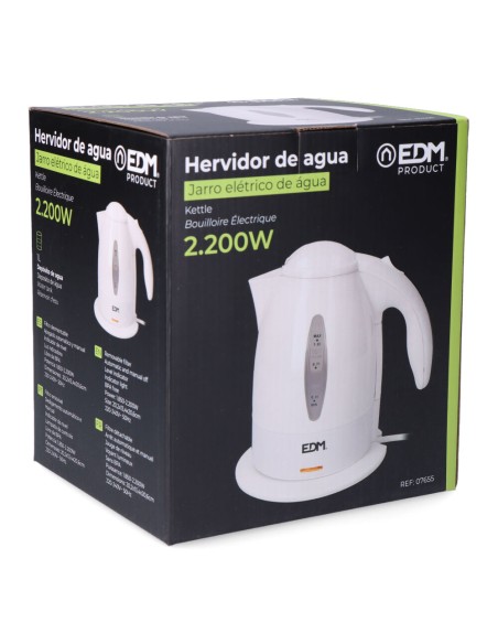 Hervidor de agua electrico "kettle" 2200 w 1 l