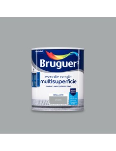 Esmalte acrilico multisuperficie gris perla brillante 0,750l 5057471 bruguer