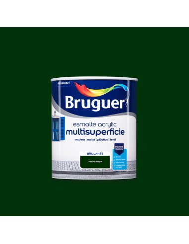 Esmalte acrilico multisuperficie verde mayo brillante 0,750l 5057557 bruguer