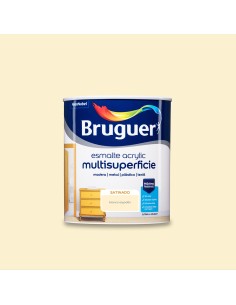Esmalte acrilico multisuperficie blanco algodon satinado 0,750l 5057441 bruguer