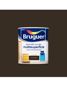 Esmalte acrilico multisuperficie marron toscana satinado 0,750l 5057500 bruguer
