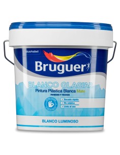 Pintura plástica interior blanco glaciar mate 15 l 5208048