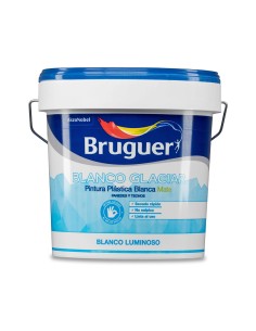 Pintura plástica interior blanco glaciar mate 4 l 5208049