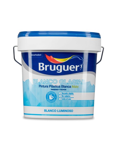 Pintura plástica interior blanco glaciar mate 4 l 5208049