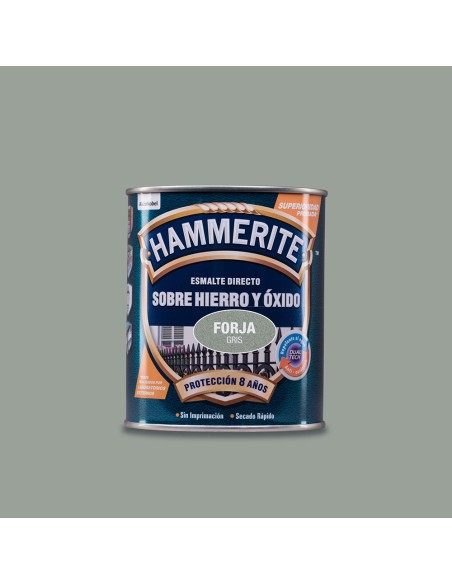 Hammerite esmalte metalico gris forja 0.750l 5093227