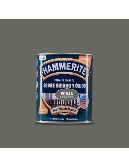 Hammerite esmalte metalico gris oscuro forja 0.750l 5093211