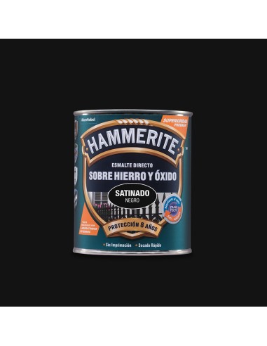 Hammerite esmalte metalico negro satinado 0.750l 5093689