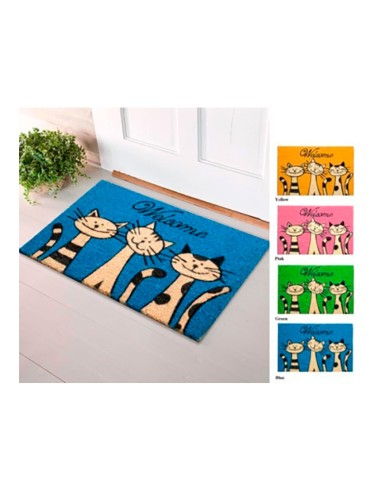 Felpudo 60x40cm modelo gatos