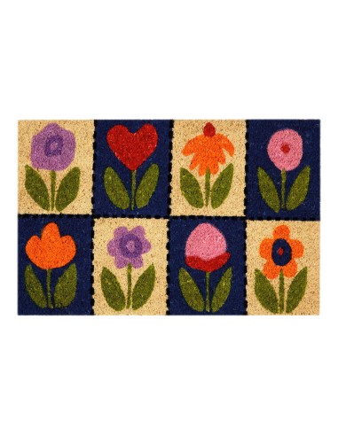 Felpudo 60x40cm modelo flores