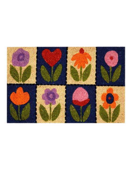 Felpudo 60x40cm modelo flores