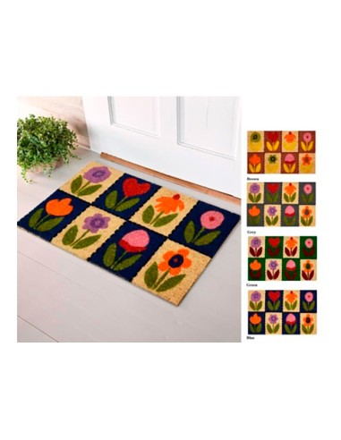 Felpudo 60x40cm modelo flores