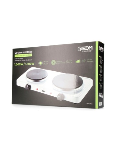 Cocina electrica 2 fuegos 1000-1500 w