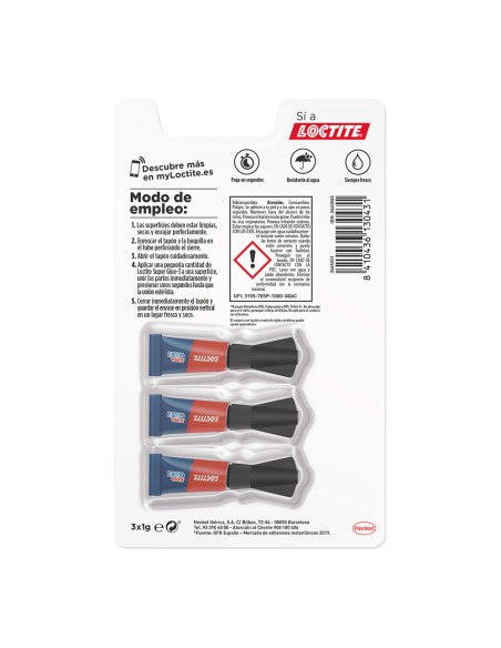 Super glue mini trio 3 x 1 g