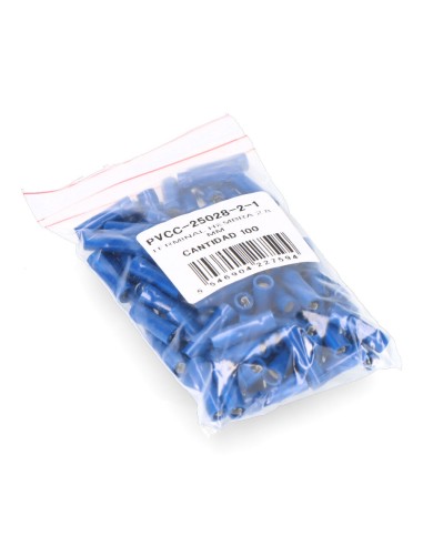 Terminal aislado azul hembra faston 2.8mm...