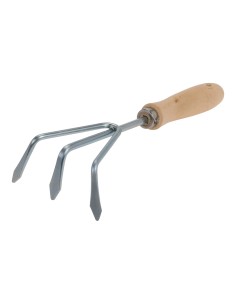 Cultivador de jardineria de 3 puas acero galvanizado 10x28,5cm progarden