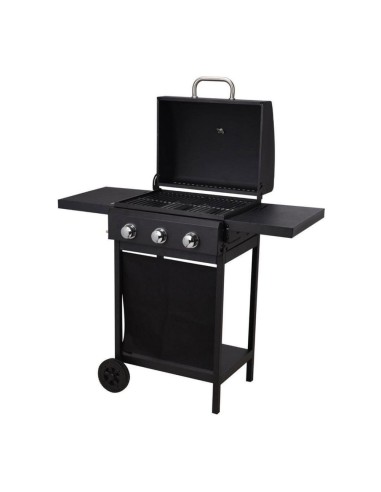 Barbacoa de gas de 3 fuegos 139x56,5x106cm vaggan