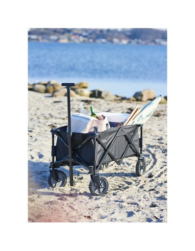 Carro de playa plegable 79x107x54cm color rojo