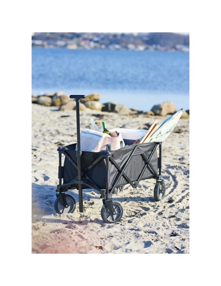 Carro de playa plegable 79x107x54cm color rojo